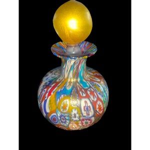 Vetreria Artistica Gambaro & Poggi Murano Millefiori Perfume Bottle